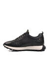 Black Genuine Leather Mens Casual Shoes 252572 M