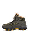 Khaki Velcro Kids Outdoor Boots Leo F