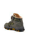 Khaki Velcro Kids Outdoor Boots Leo F