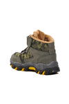 Khaki Velcro Kids Outdoor Boots Leo P