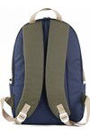 Khaki-Navy Unisex Backpack 03859