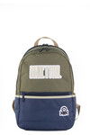 Khaki-Navy Unisex Backpack 03859