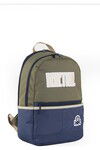 Khaki-Navy Unisex Backpack 03859