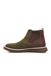 Khaki Suede Genuine Leather Mens Chelsea Boots 684016 M