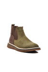 Khaki Suede Genuine Leather Mens Chelsea Boots 684016 M