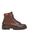 Brown Genuine Leather Mens Boots Premium 40010 M