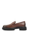 Brown Patent Leather Genuine Leather Mens Loafer Shoes Premium 1018 M