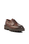Brown Genuine Leather Mens Casual Shoes Premium 4008 M