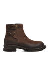 Brown Nubuck Genuine Leather Womens Boots 24410050K Z