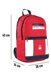 Red-White Unisex Backpack 04287