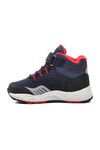Navy Blue-Red Childrens Outdoor Boots 1391 P