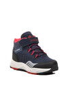 Navy Blue-Red Childrens Outdoor Boots 1391 P