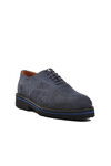 حذاء رجالي كلاسيكي فاخر من الجلد الطبيعي باللون الأزرق الداكن 2875 M