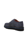 حذاء رجالي كلاسيكي فاخر من الجلد الطبيعي باللون الأزرق الداكن 2875 M