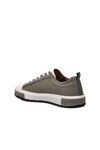 Gray-White Genuine Leather Mens Sneaker 152-15076 M