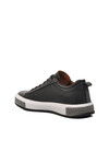 Black-White Genuine Leather Mens Sneaker 152-15076 M