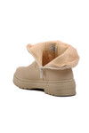 Beige Emerald Fur Inside Girls Boots 24064 F
