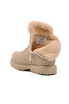 Beige Non-Slip Sole Furry Girls Boots 24064 P