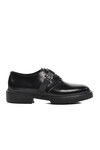Black Open Genuine Leather Mens Classic Shoes Premium 138 M