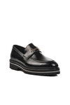 Black Genuine Leather Mens Loafer Shoes Premium 2871 M