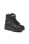 Black Unisex Velcro Furry Kids Boots 1831 F
