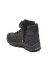 Black Unisex Velcro Furry Kids Boots 1831 F
