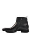Black Genuine Leather Mens Boots 00705 M