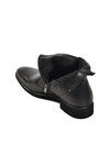 Black Genuine Leather Mens Boots 00705 M
