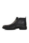 Black Genuine Leather Mens Boots 07086 M