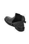 Black Genuine Leather Mens Boots 07086 M