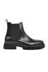 Black Genuine Leather Mens Chelsea Boots Premium 1158 M