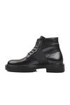 Black Genuine Leather Mens Boots Premium 1245 M