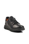 Black Genuine Leather Mens Casual Shoes 254103 M