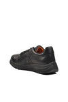 Black Genuine Leather Mens Casual Shoes 254103 M