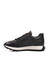 Black Genuine Leather Mens Casual Shoes 252574 M