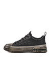 Black Genuine Leather Mens Sneakers 24K510-3 M