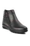 Black Genuine Leather Womens Boots 8200 Z