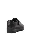 Black Genuine Leather Anatomic Womens Casual Shoes 7666 Z