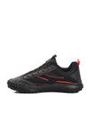 Black Red Light Flexible Mesh Mens Sneakers 2036 M