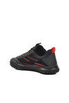Black Red Light Flexible Mesh Mens Sneakers 2036 M