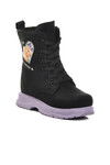 Black-Lilac Fur Inside Girls Boots Leonis P