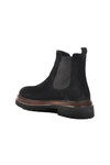 Black Nubuck Genuine Leather Mens Chelsea Boots Br-44001 M