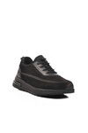 Black Nubuck Genuine Leather Mens Casual Shoes 241548 M