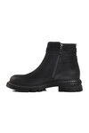 Black Nubuck Genuine Leather Womens Boots 24410050K Z