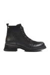 Black Nubuck Genuine Leather Womens Boots 2452701K Z