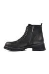 Black Nubuck Genuine Leather Womens Boots 2452701K Z