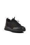 Black Nubuck Genuine Leather Womens Casual Shoes 2216670K Z