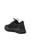 Black Nubuck Genuine Leather Womens Casual Shoes 2216670K Z