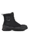 Black Fur Lined Womens Boots Serpentis Z
