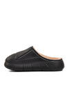 Black Fur-lined Womens Slippers 712 Z